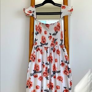 Off the shoulder maxi dress